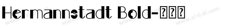 Hermannstadt Bold字体转换